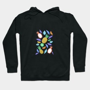 Summer Fruit on White Hoodie